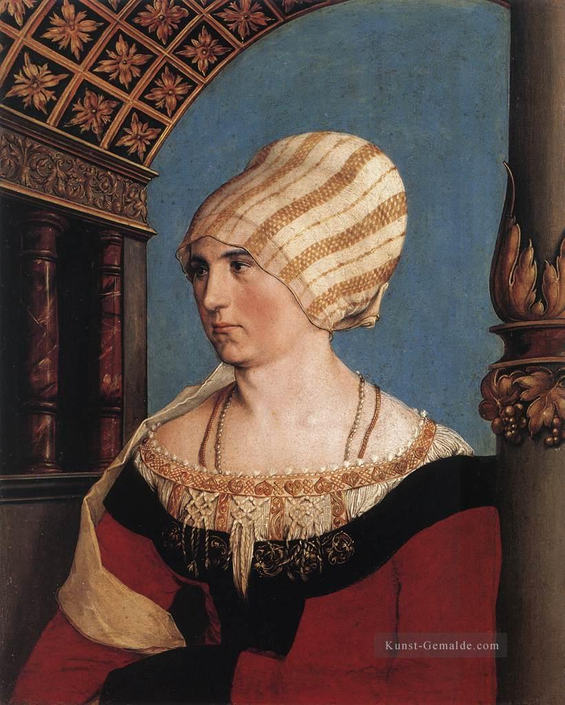 Porträt von Dorothea Meyer  geb Kannengießer Renaissance Hans Holbein der Jüngere Ölgemälde